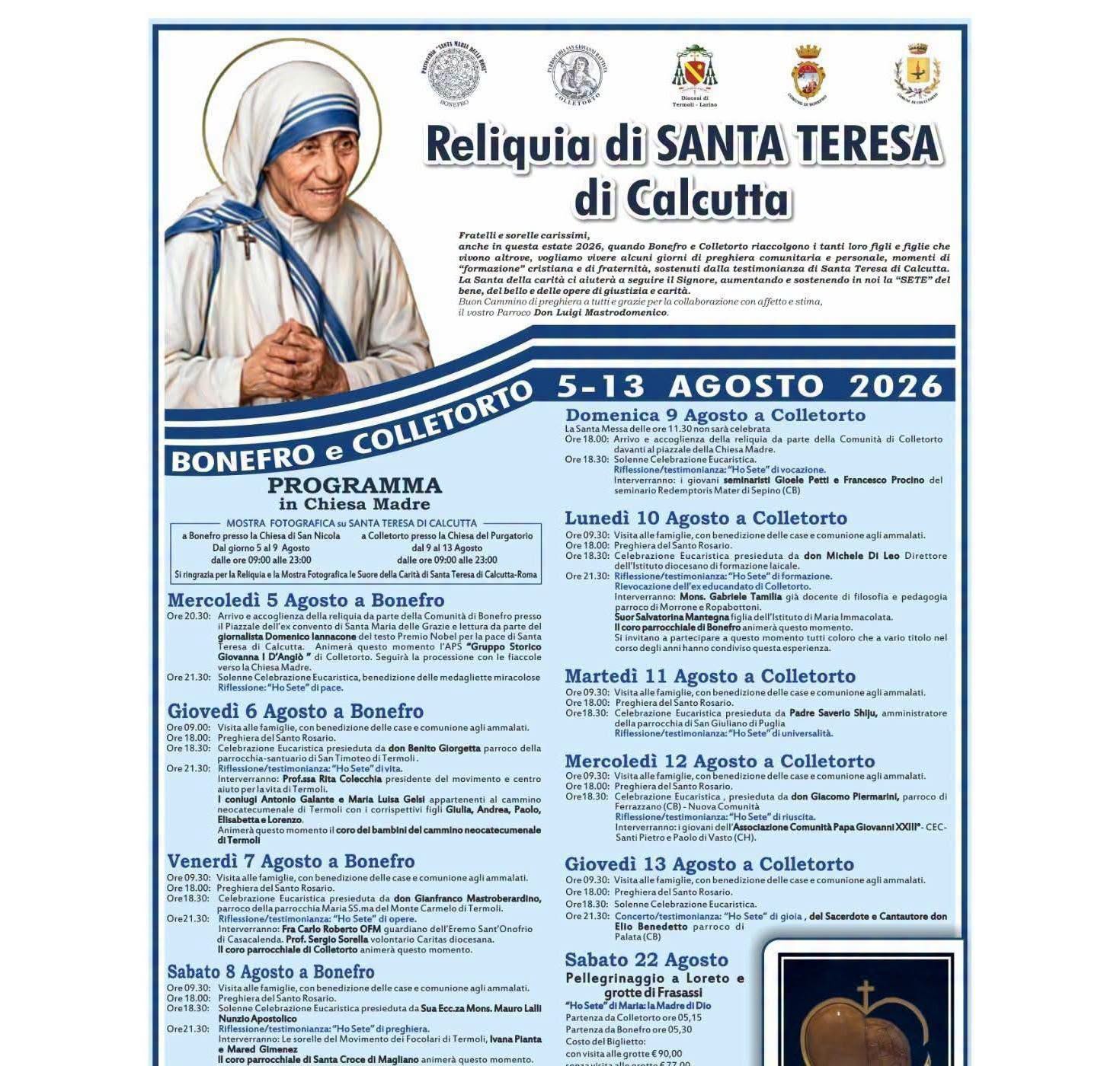 Locandina di Reliquia di Santa Teresa di Calcutta